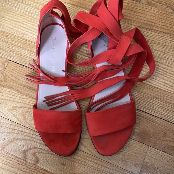 Stuart Weitzman Corbata Pimento suede 9M - Picture 7 of 7